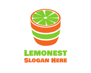 Lemonade - Lime Shot Drink logo design