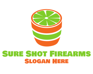 Lime Shot Drink logo design