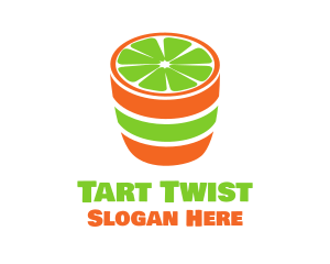 Lime Shot Drink logo design