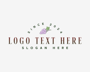 Berry - Winery Grape Fruit logo design