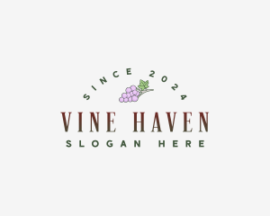 Winery Grape Fruit logo design