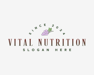 Winery Grape Fruit logo design