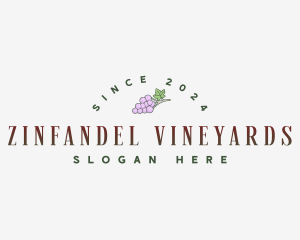 Winery Grape Fruit logo design