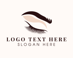 Brow Lamination - Cosmetic Eye Eyelash logo design