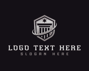 Security - Shield Column Security logo design