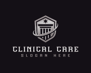 Shield Column Security logo design