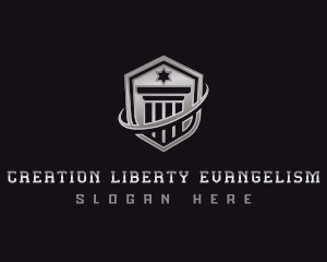 Shield Column Security logo design