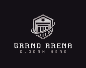 Shield Column Security logo design