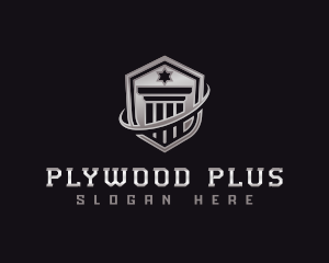 Shield Column Security logo design