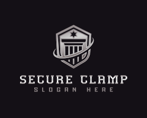 Shield Column Security logo design