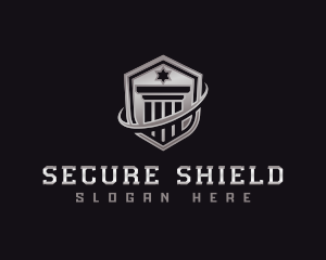 Shield Column Security logo design