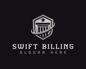 Shield Column Security logo design