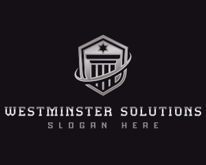 Shield Column Security logo design