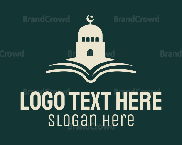 Mosque Quran Book Logo