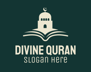 Quran - Mosque Quran Book logo design