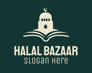 Mosque Quran Book logo design