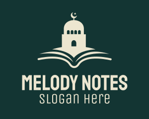 Notes - Mosque Quran Book logo design