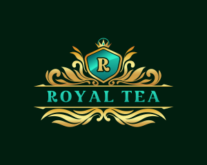 Royal Crown Elegant Shield logo design