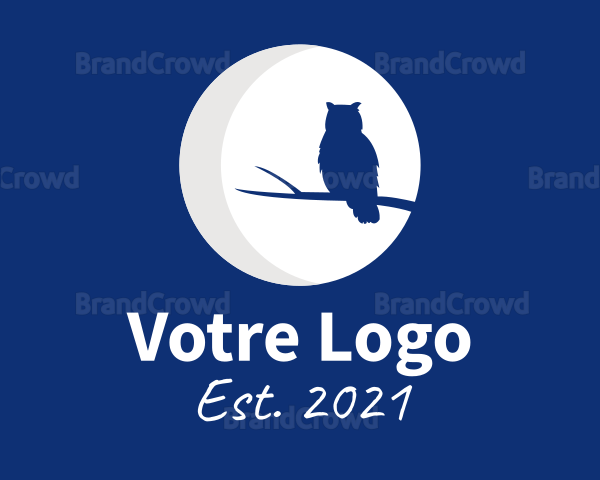 Full Moon Owl Logo