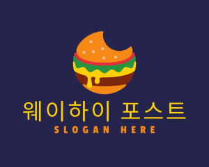 Cheesy Burger Bite logo design