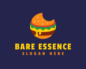 Cheesy Burger Bite logo design