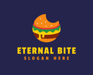 Cheesy Burger Bite logo design