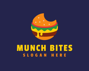 Cheesy Burger Bite logo design