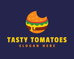 Cheesy Burger Bite logo design