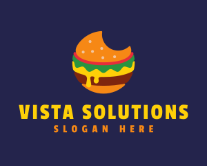 Cheesy Burger Bite logo design