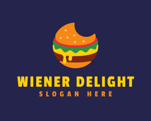 Cheesy Burger Bite logo design