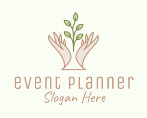Gardening Hand Plant  Logo
