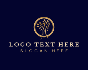 Wellness - Elegant Tree Garden logo design