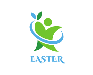 Green Eco Person Logo