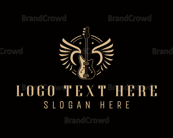 Guitar Rock Band Logo