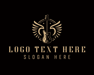 Rock Band - Guitar Rock Band logo design