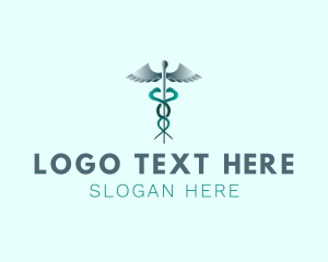 Health Care Provider - Medical Caduceus Staff logo design