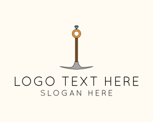 Jewelry - Jewelry Mining Ax logo design