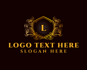 Vines - Luxury Wreath Leaf logo design