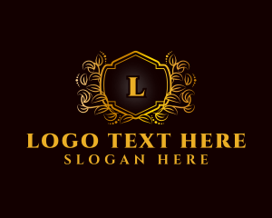 Luxury Wreath Leaf Logo