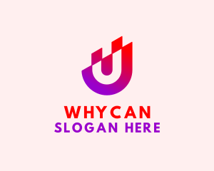 Magnet - Creative Startup Letter U logo design