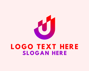 Magnet - Creative Startup Letter U logo design