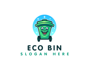 Bin - Sanitation Trash Bin logo design