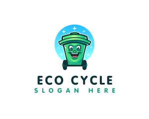 Recycling - Sanitation Trash Bin logo design