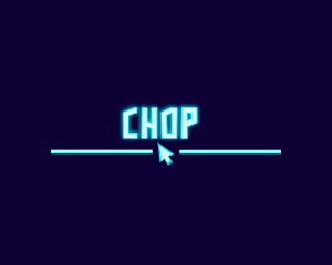 Online - Neon Cyber Stream logo design
