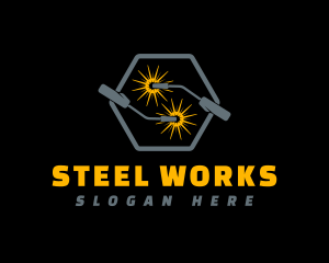 Welding Torch Fabrication logo design