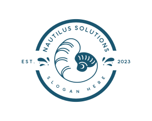 Nautilus - Nautilus Sea Shell logo design