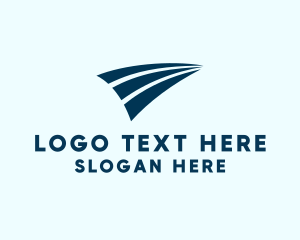 Analytics - Modern Tech Swoosh logo design