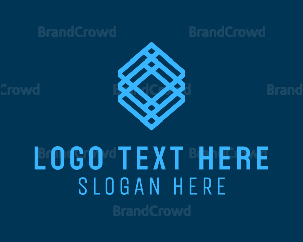 Geometric Cube Outline Logo