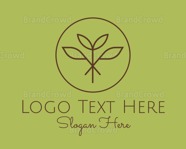 Botanical Plant Leaf Logo
