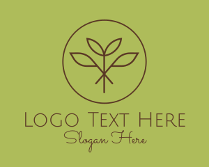 Vegetarian - Botanical Plant Leaf logo design